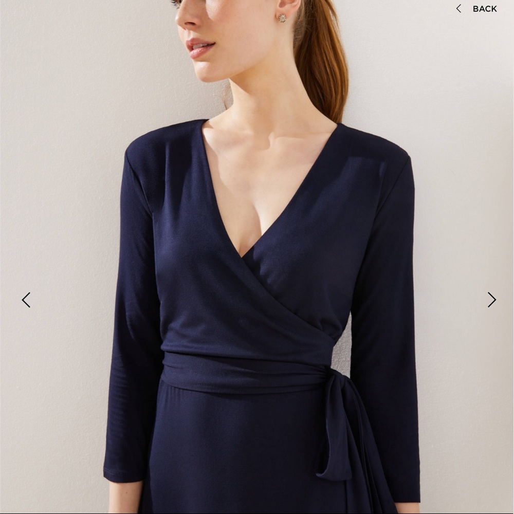 NWT ANN TAYLOR LOFT Petite Wrap Dress - Picture 3 of 6